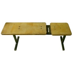 Vintage Mid-century adjustable weight bench
