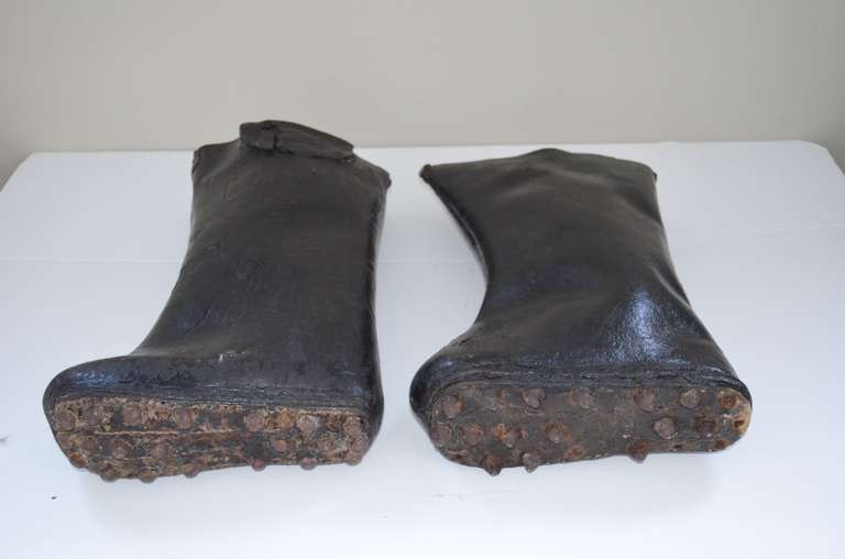 Pair of Chinese Rice Paddy Boots as Art Sculpture 2
