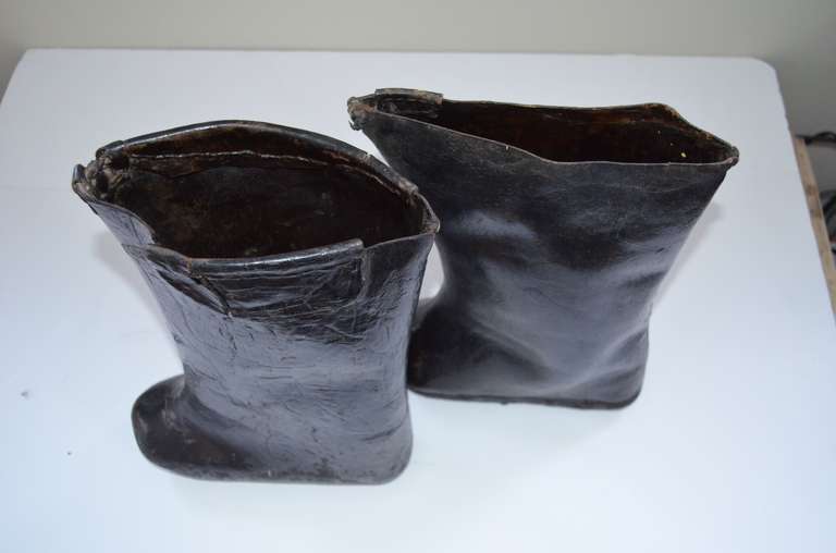 Pair of Chinese Rice Paddy Boots as Art Sculpture 3