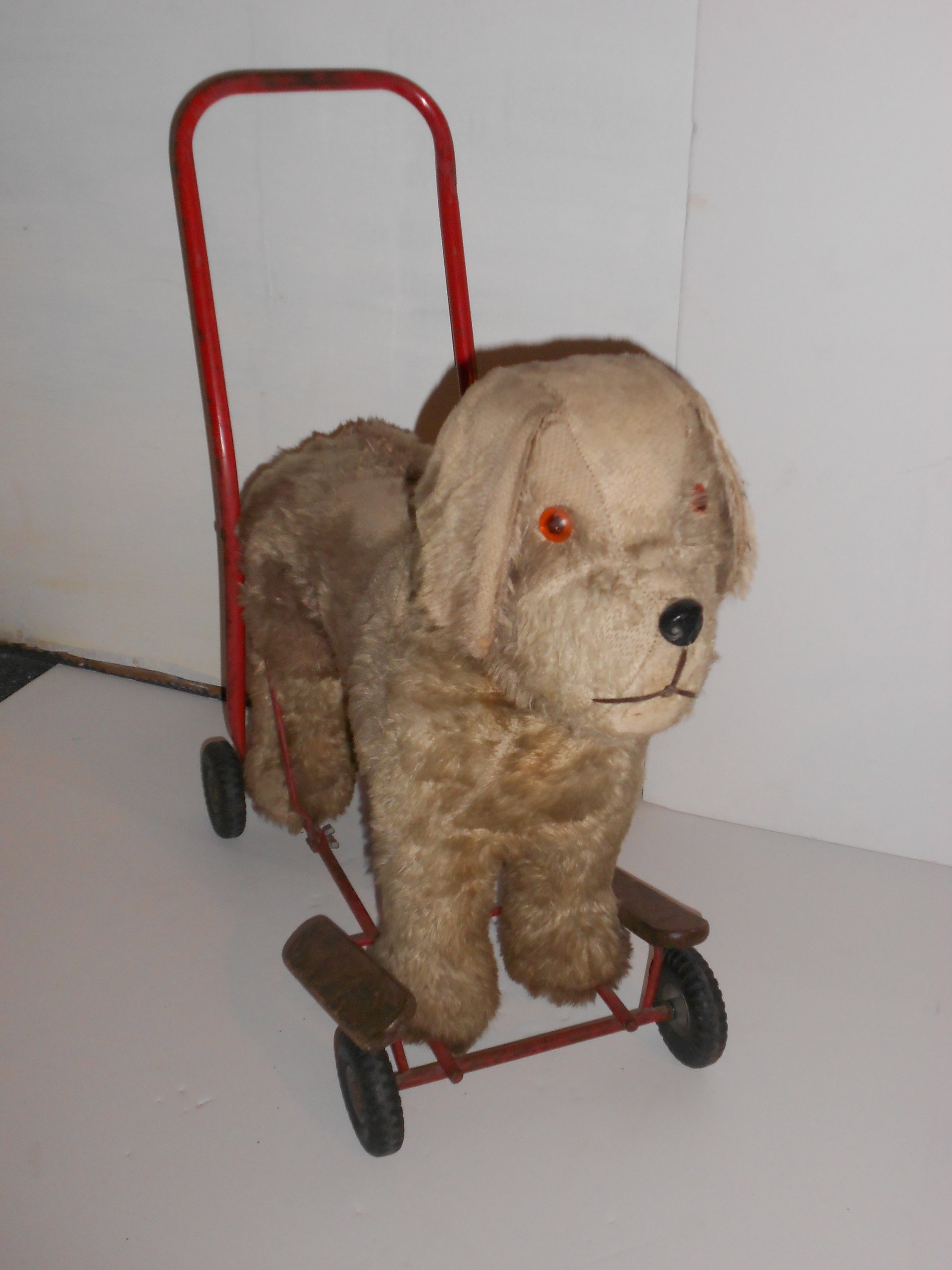 Antique Child's Toy Dog on Wheels