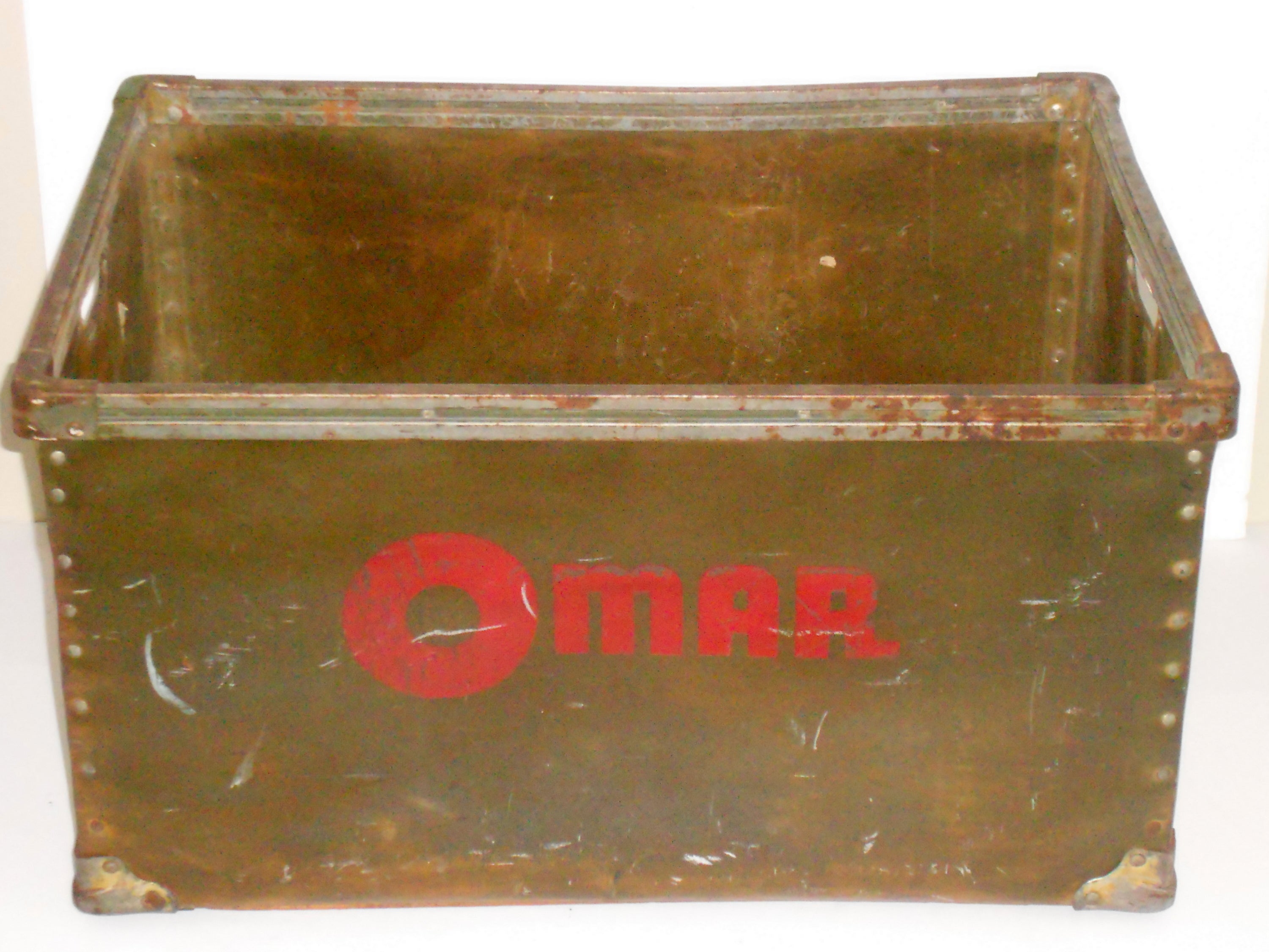 1930s Bread Shipping Bin from the Omar Baking Company