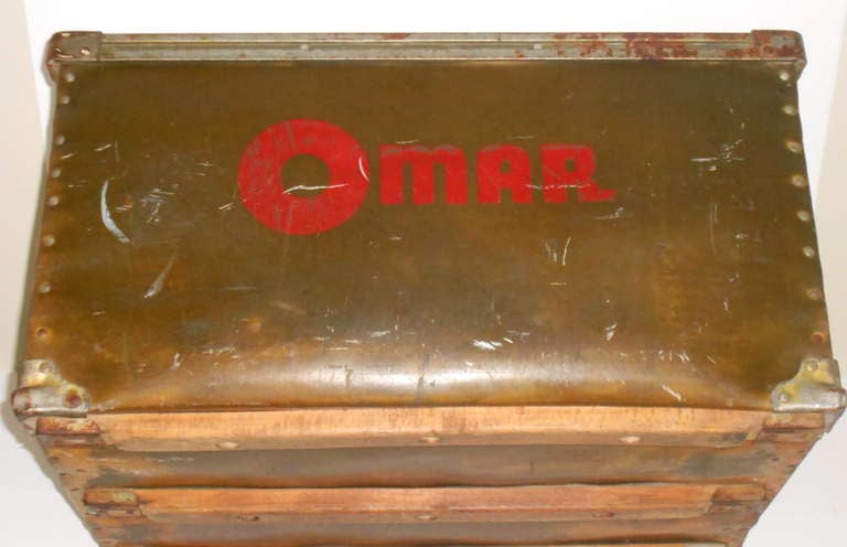Unknown 1930s Bread Shipping Bin from the Omar Baking Company