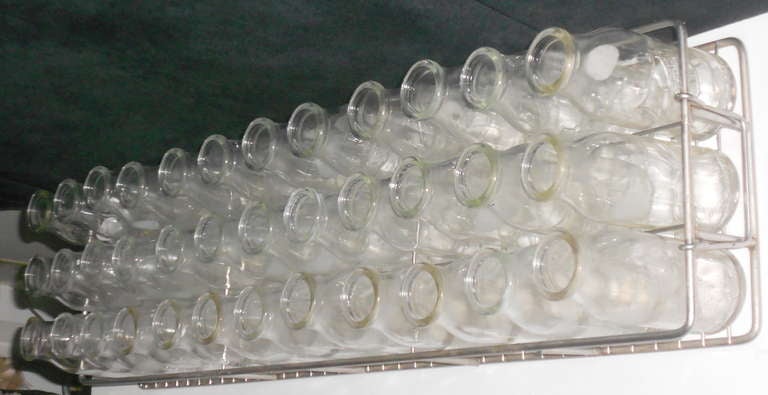 Milk sampling bottles (36) from Mojommier in stainless steel tray 2