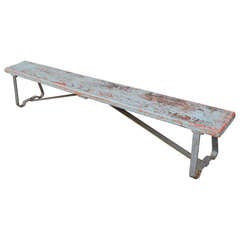 Used Locker Room Bench of Wood and Steel (2 Available)