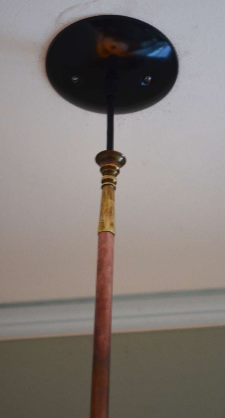 20th Century English Fox Hunt Horn of Copper as Pendant Light