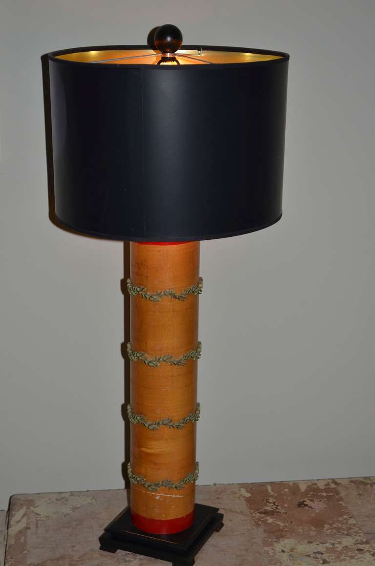 American Wallpaper Roller as Table Lamp