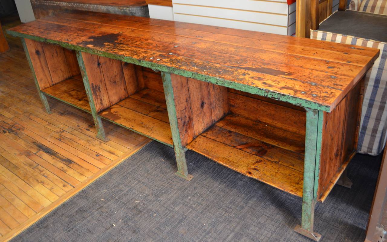 Steel Early 20th Century Kitchen Counter or island