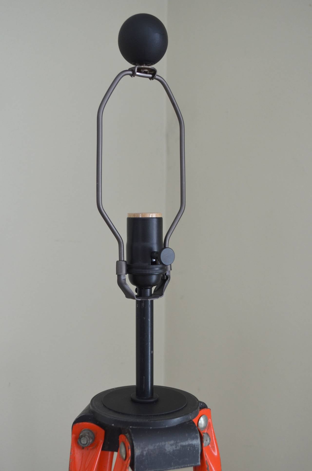 20th Century Surveyors's Tripod from David White as Floor Lamp