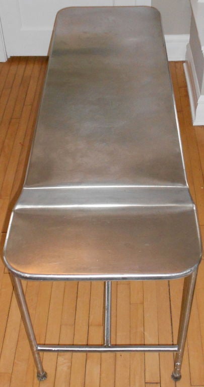 stainless steel exam table