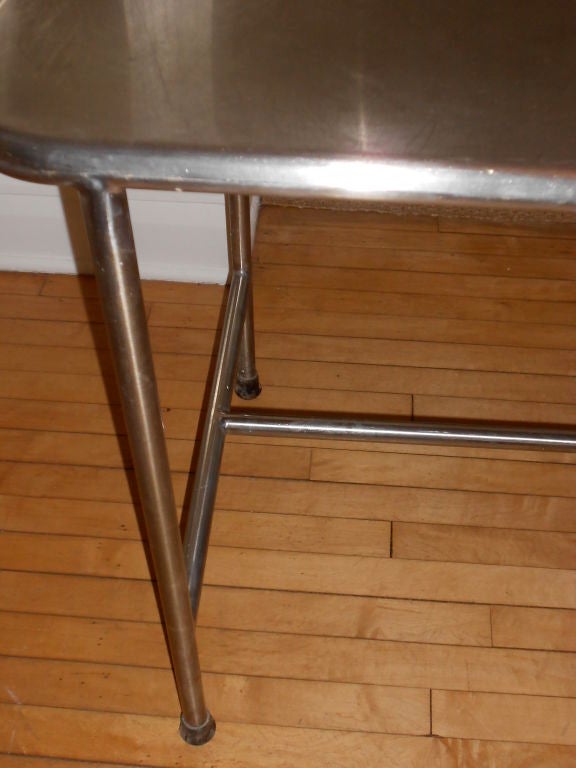 American Mid Century Stainless Steel Medical Exam Table