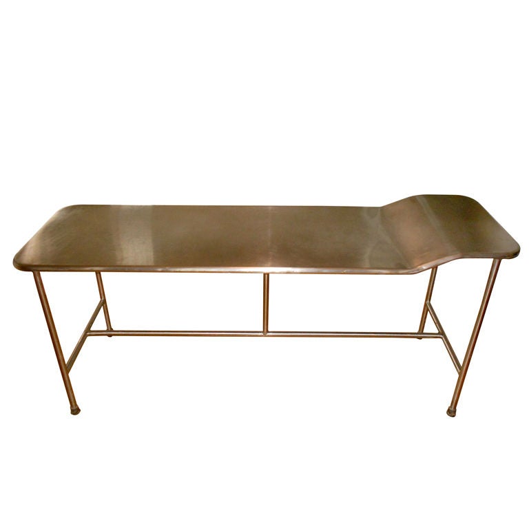 Mid Century Stainless Steel Medical Exam Table