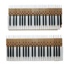 Pair of Vintage Lowrey Organ Keyboards