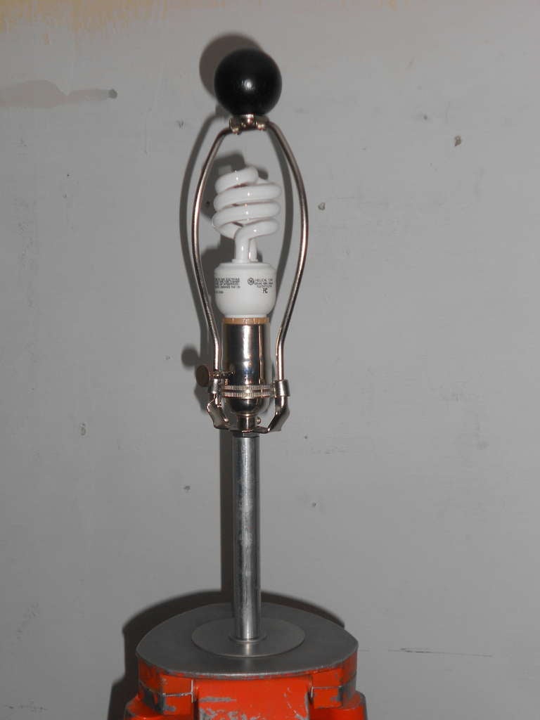 20th Century Floor lamp from adjustable surveyor's tripod