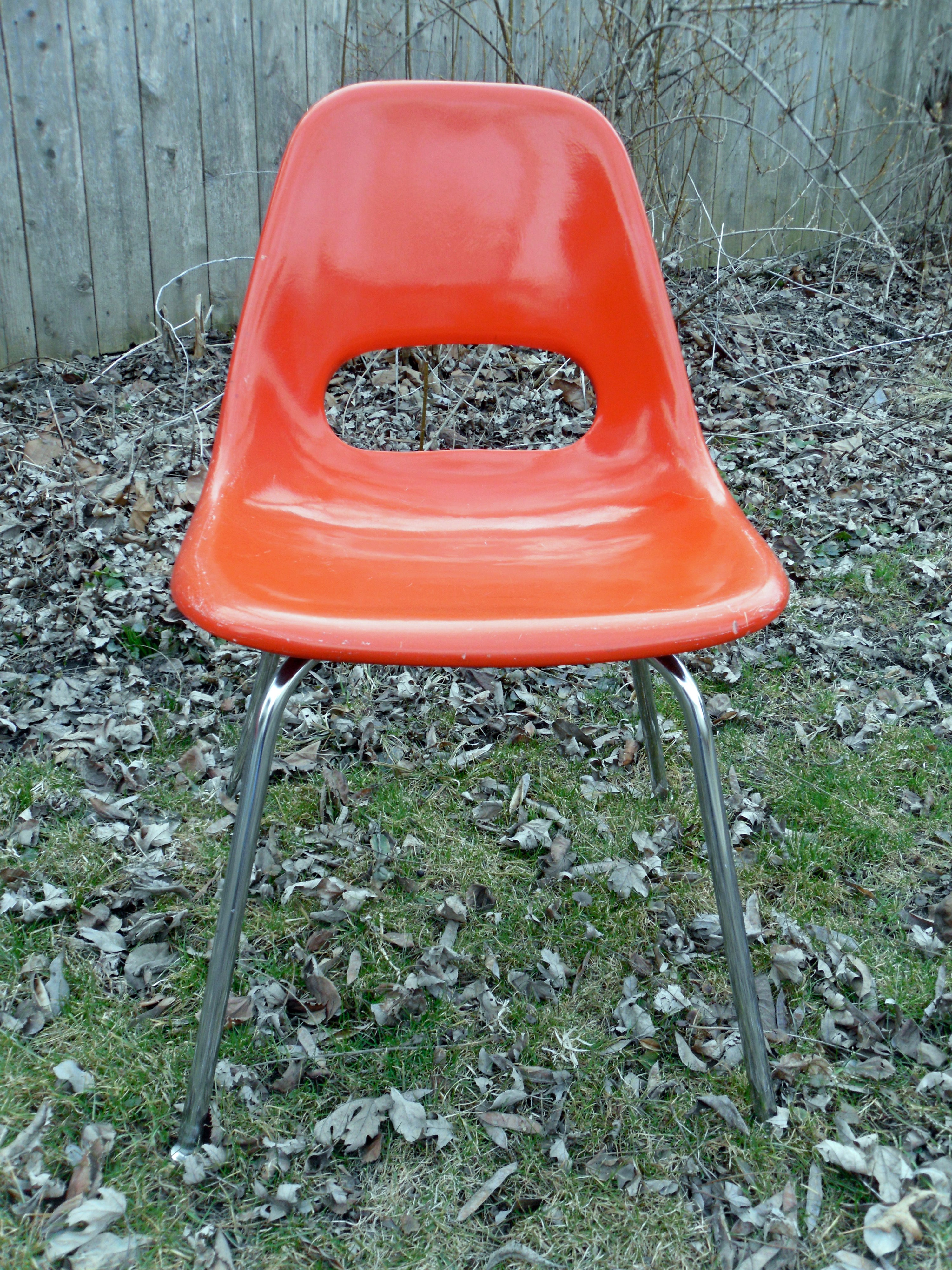 Mid-Century Fiberglass Chair, adult size; 3 available