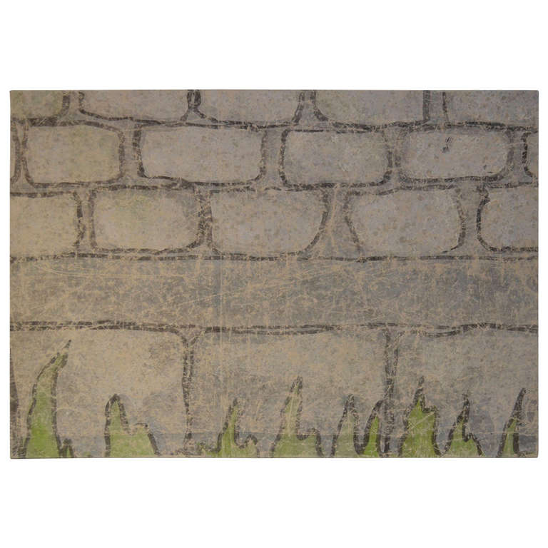 MidCentury Children's Theater Handpainted Canvas, Stage Backdrop 4 at 1stDibs