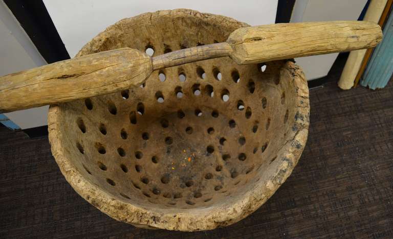 Primitive, 19th  Century, Hand-Hewn Wooden Corn Grinder 2