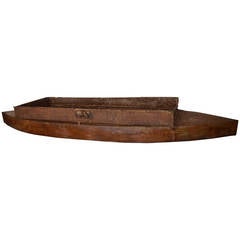 Hand-fashioned Steel Boat that was Used for Duck Hunting, 10 ft long