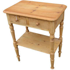 European Pine End Table/Hall Table/Entranceway Table