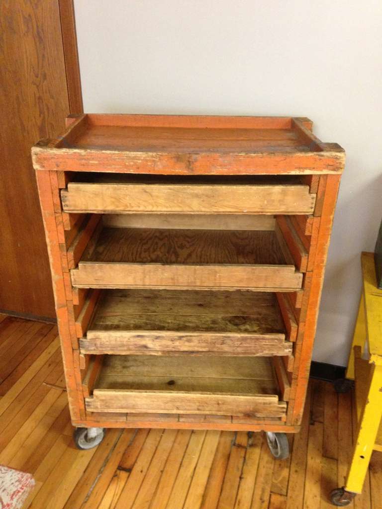 Industrial Railway Cart on Wheels as Storage Cabinet 4