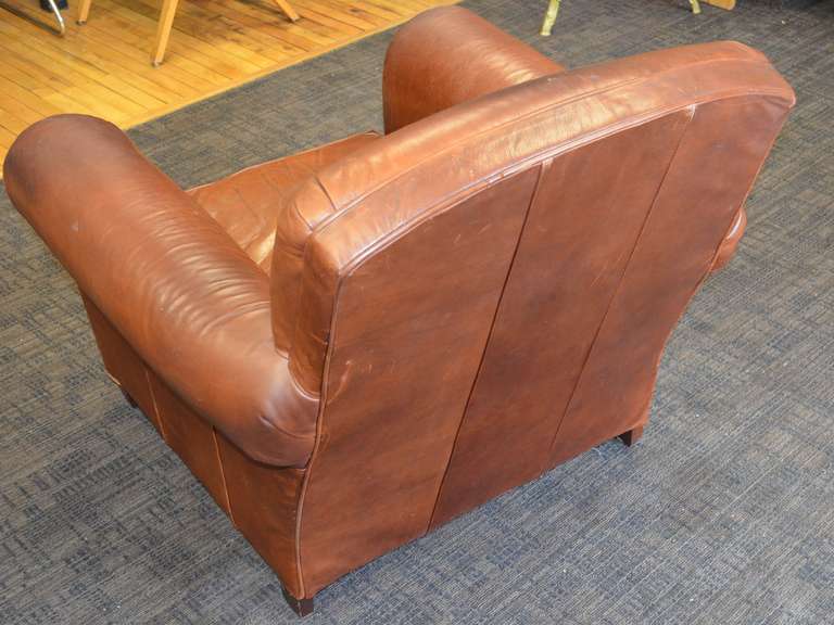 Leather Club Chair, Pair Available 2