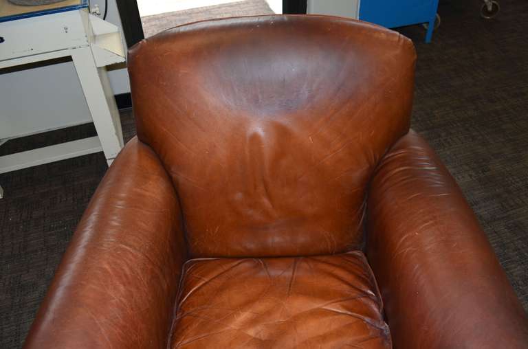 Leather Club Chair, Pair Available 3