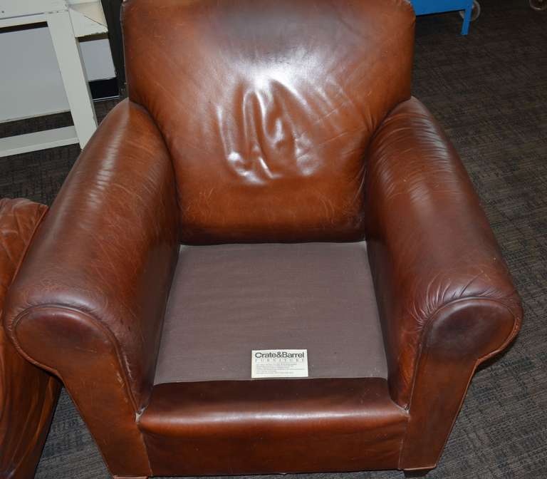 Leather Club Chair, Pair Available 5