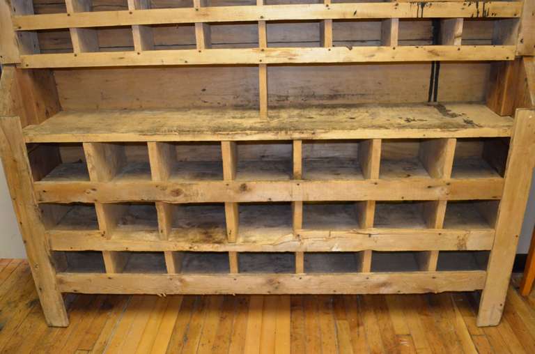 Primitive Farm/Factory Storage Cabinet In Good Condition In Madison, WI
