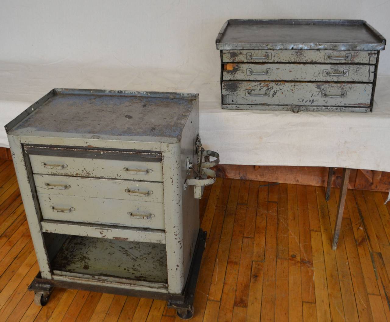 Industrial Machinist's Tool and Storage Chest on Wheels 1