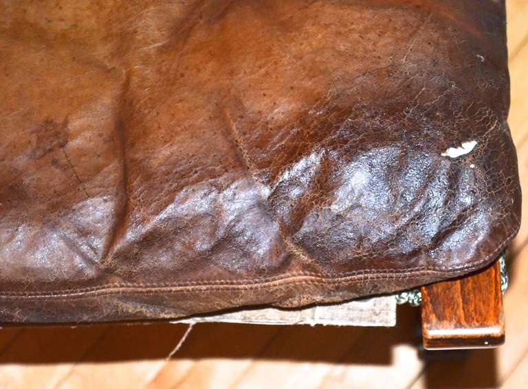 Silla de cuero Siesta de mediados de siglo Ingmar Relling de Westnofa of Norway mediados del siglo XX