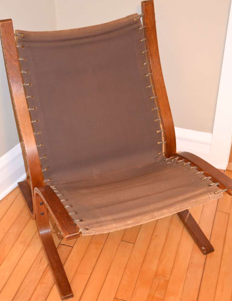 Silla de cuero Siesta de mediados de siglo Ingmar Relling de Westnofa of Norway Cuero