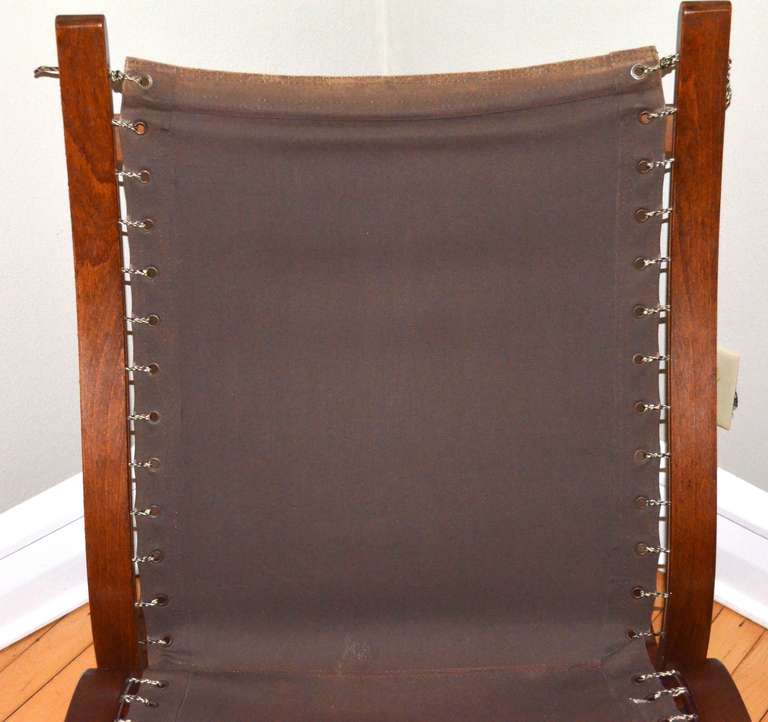 Silla de cuero Siesta de mediados de siglo Ingmar Relling de Westnofa of Norway 2