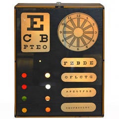 Mid Century Wall-Mounted Backlit Eye Chart