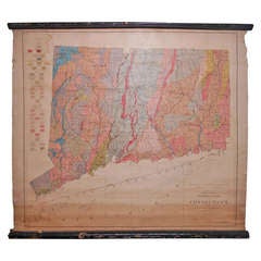 Schoolhouse Geological Map of State of Connecticut, 1906