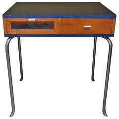 Vintage Science Lab Desk for Two Students