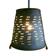 Pendant Light from Galvanized Turkish Olive Basket