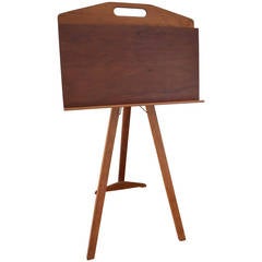 Midcentury Display Easel on Collapsible Stand