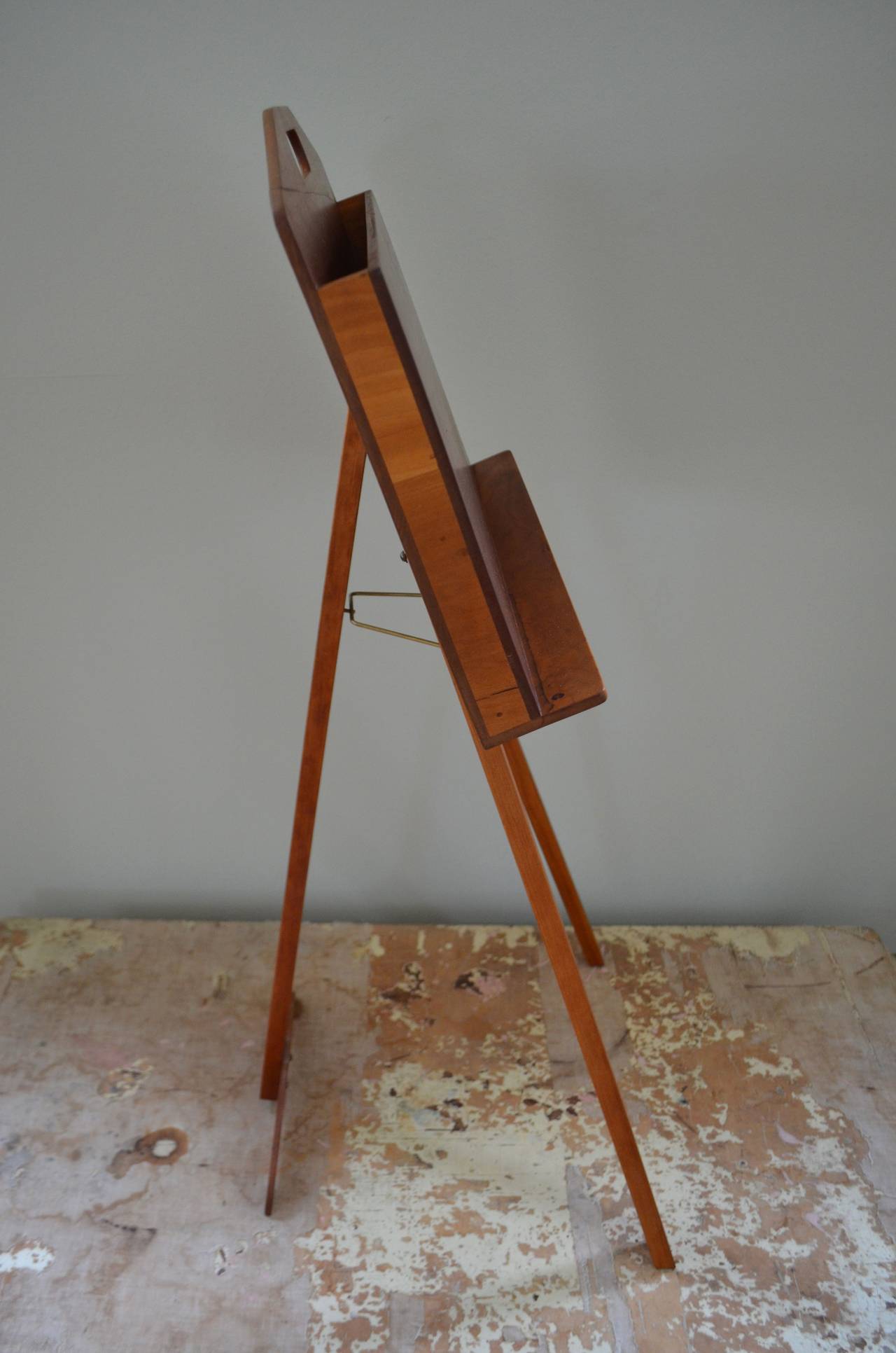 20th Century Midcentury Display Easel on Collapsible Stand