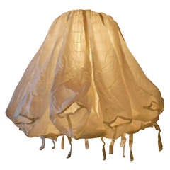 Vintage Nylon Parachute As Extraordinary Ceiling Light