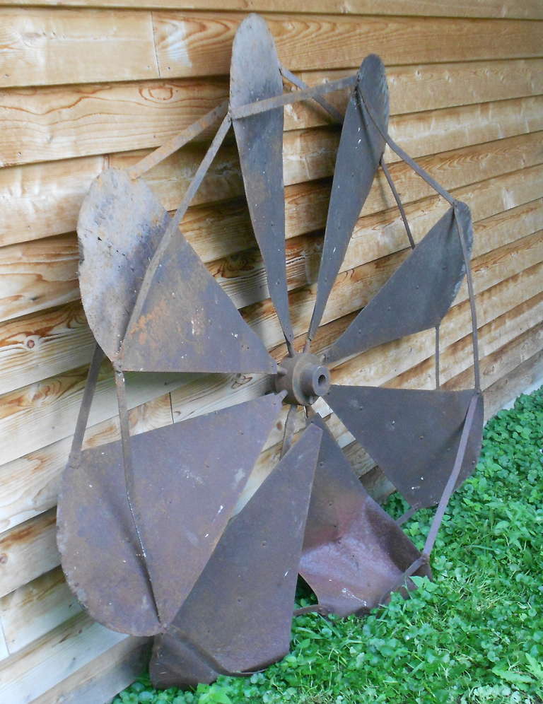Steel 19th century Large-scale Agrarian Windmill Fan Blade