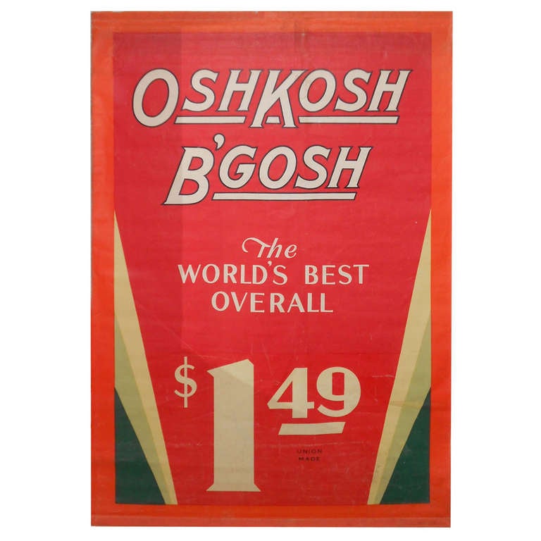 Oshkosh B'Gosh advertising banner at 1stdibs