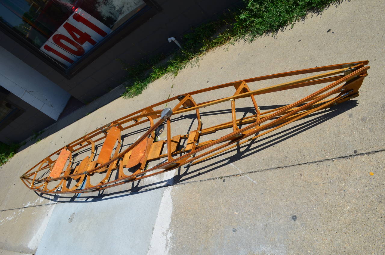 Kayak Boat Skeleton from East Germany that Collapses for Ease of Transport In Excellent Condition In Madison, WI
