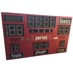 Used Basketball Scoreboard, circa 1980s