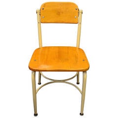 Vintage Adult School Chair with Pivoting Back; quantity available
