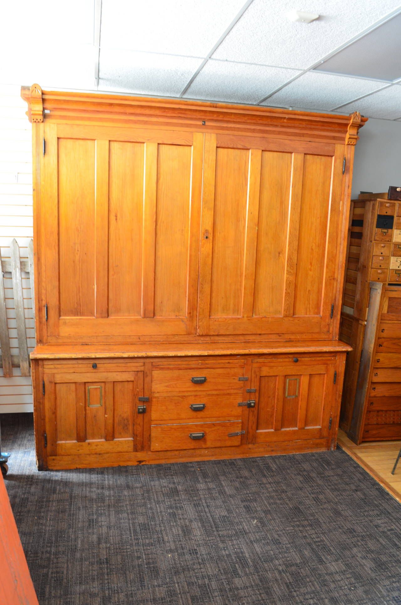 Cabinet of Native Pine from University Botany Department, circa 1890s 1