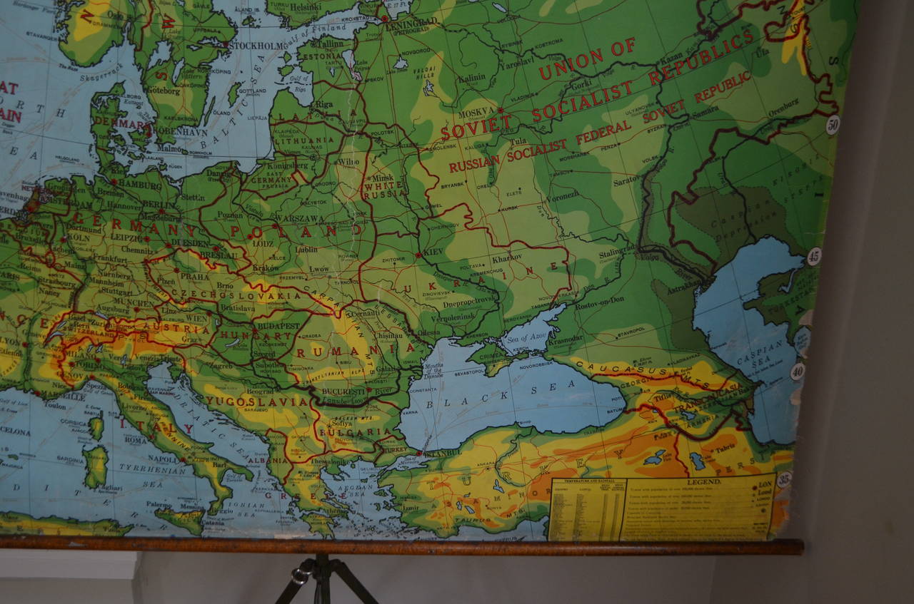 europe map 1956