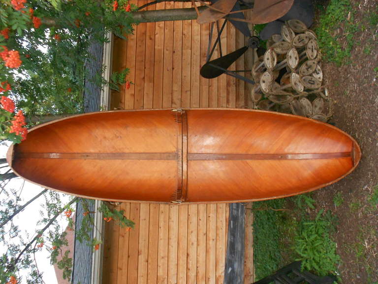 Early 20th-century English Wood Folding Rescue Boat In Good Condition In Madison, WI