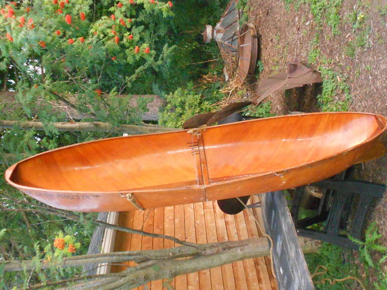 20th Century Early 20th-century English Wood Folding Rescue Boat