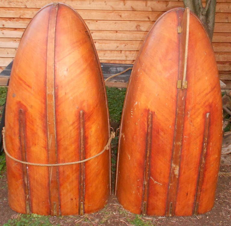 Early 20th-century English Wood Folding Rescue Boat 2