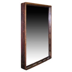 Antique Floor-length Mirror Mounted in Wisc State Capitol Skylight Frame