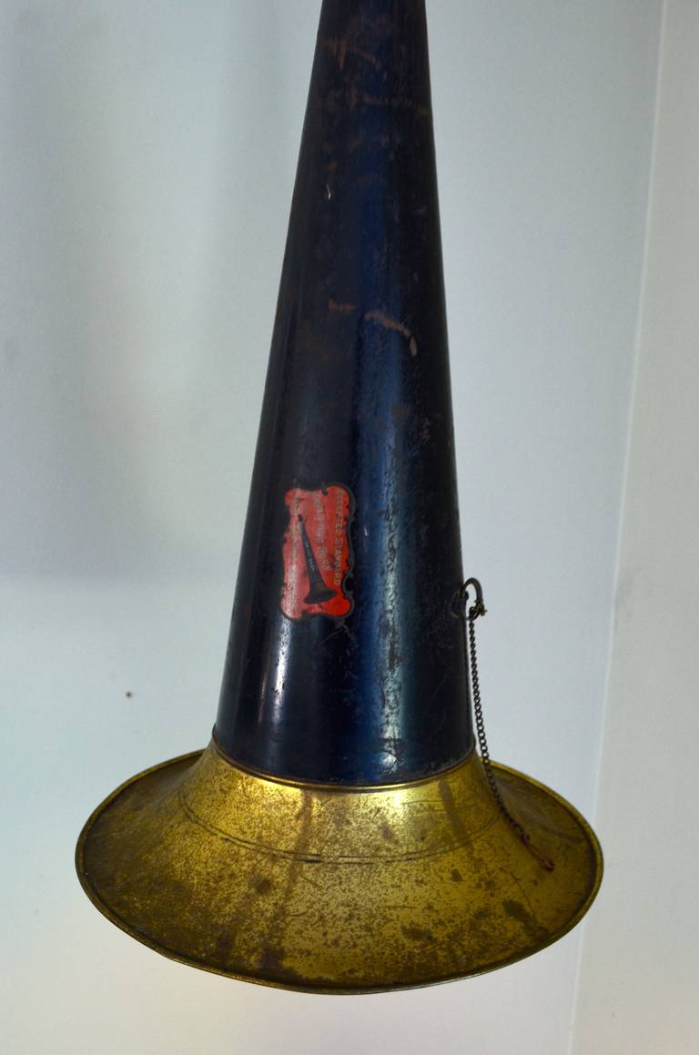 1920s Gramophone Horn as Pendant Light 1